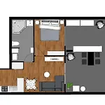 Apartment Retro Chic Vibes, Tropical Pool & Prime Location *
