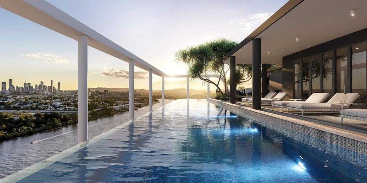 River & View Near Airport With Infinity Pool, Spa, Sauna, Steam Apartment