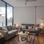 Sky Risen Cozy Bedroom With Bathroom