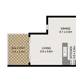 Apartment Hidden In New Farm ~ 1 Bed/1 Bath /1 Car/views! *