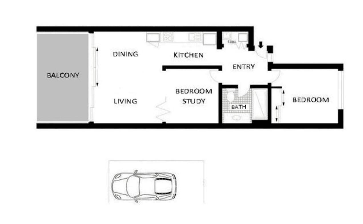 1br, Study + Patio & Pool Apartment Brisbane