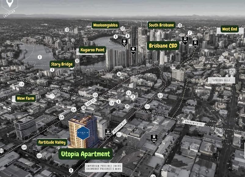 Heart Of The Valley Chic High Level 2br Apartment Brisbane