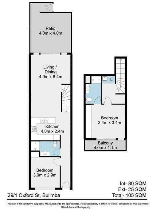 2 Bed Metres From Bulimba Ferry On Oxford Street Apartment *