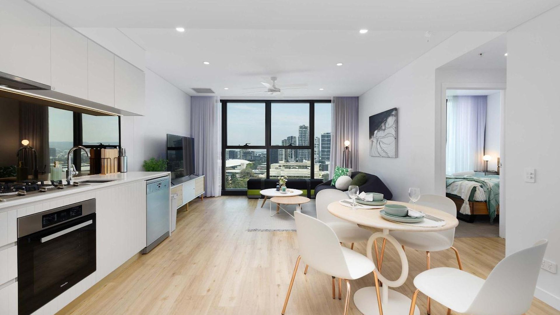 Apartment Luxury 1br In River Firework View *