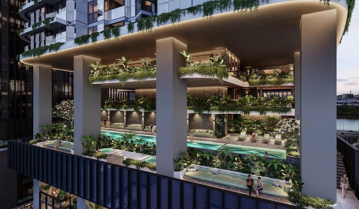 Velvet Dusk - Lv 29 Above The New Star Casino In Bne's New Land Building, Free Carpark Available For Long Bookings Apartment