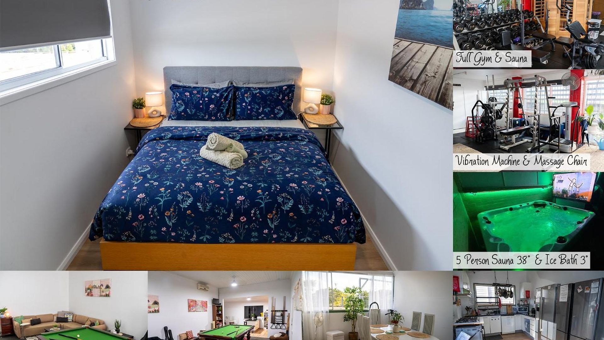 Hot Tub, Ice Bath, Gym, Sauna, Pool Table Coorparoo Haven Homestay *