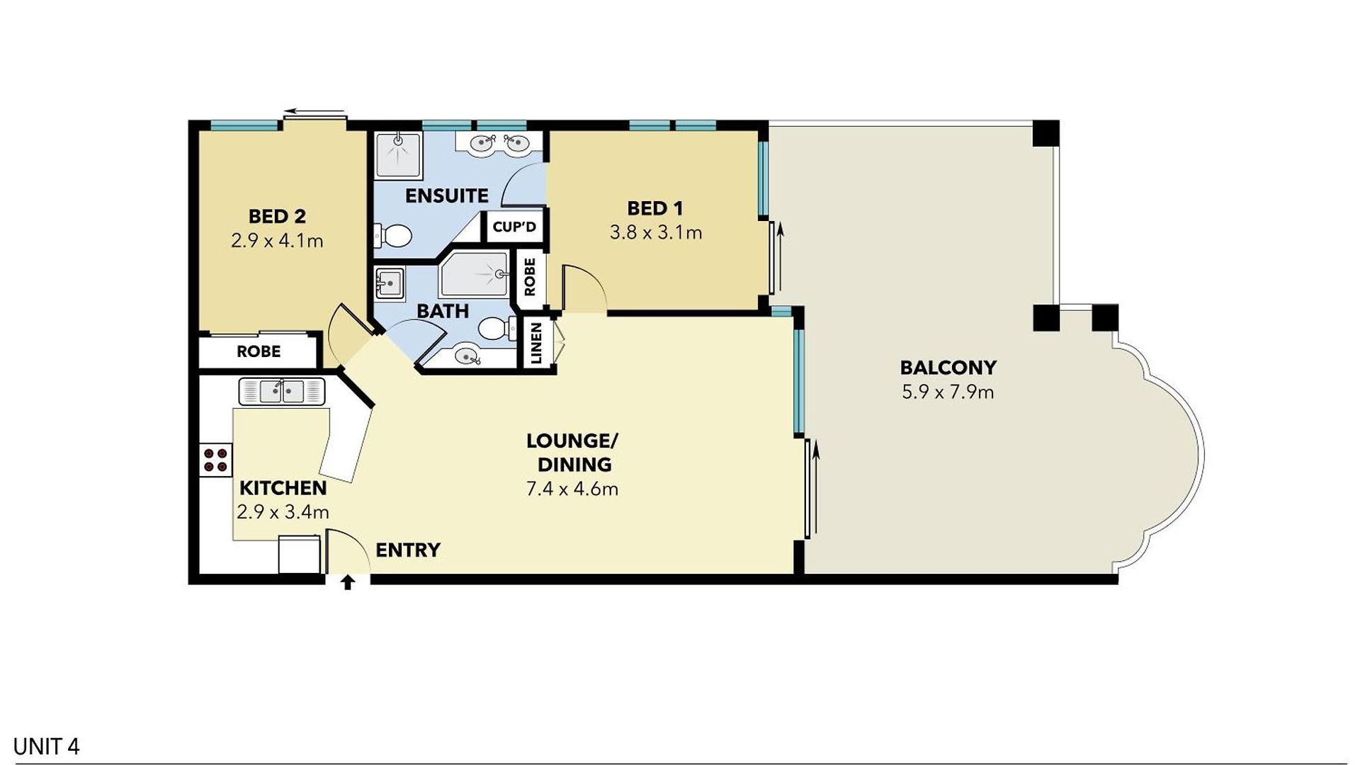 Apartment Southbank Garden 2bed, 2bath Brisbane