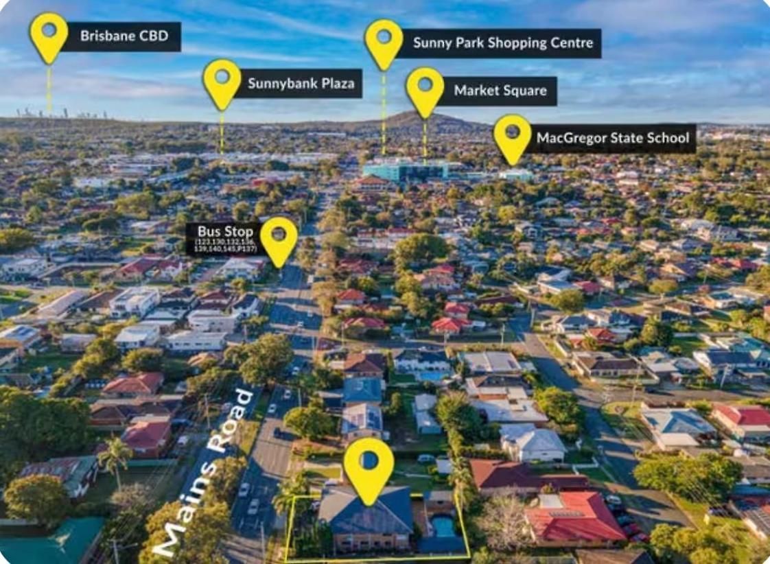 Mains Rd 舒适双人间2张床m2 * Brisbane