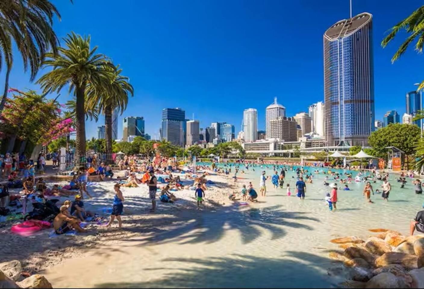 Zen Cozy 1 Bedroom With 2 Beds Pool Gym Sauna Brisbane