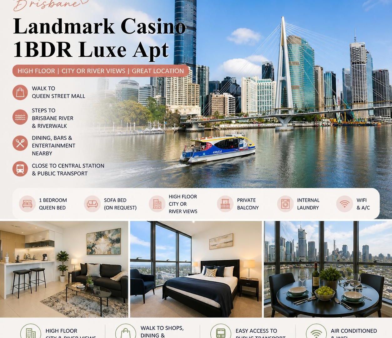 Luxury Casino Skyrise Haven 1bdr