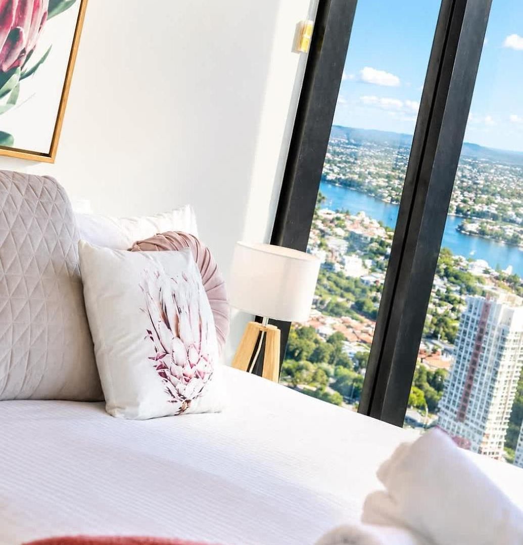 Lvl 59 Skytower Amazing Views Cbd Wifi Carpark By Stylish * Brisbane