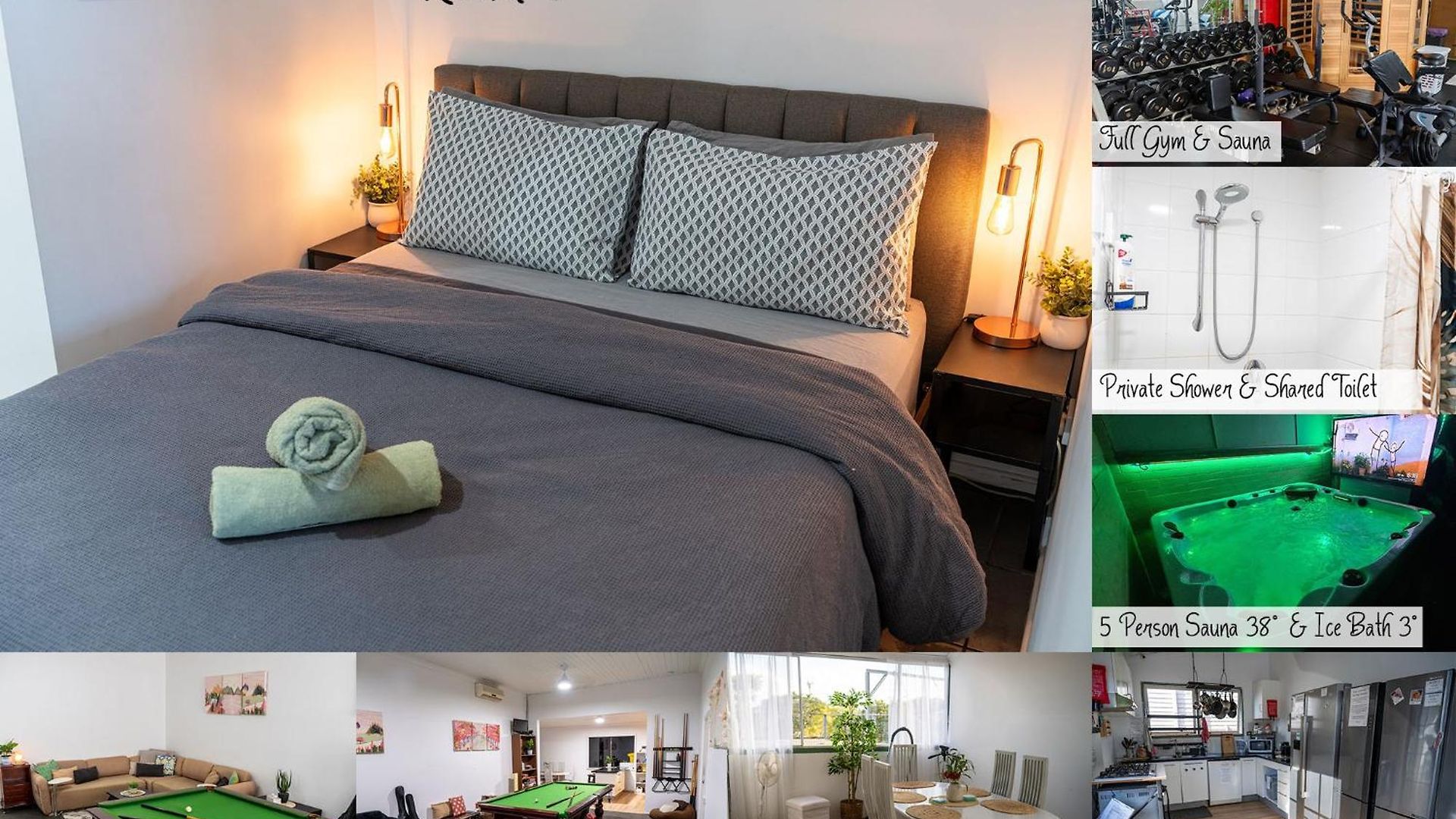 Hot Tub, Ice Bath, Gym, Sauna, Pool Table Coorparoo Haven * Brisbane