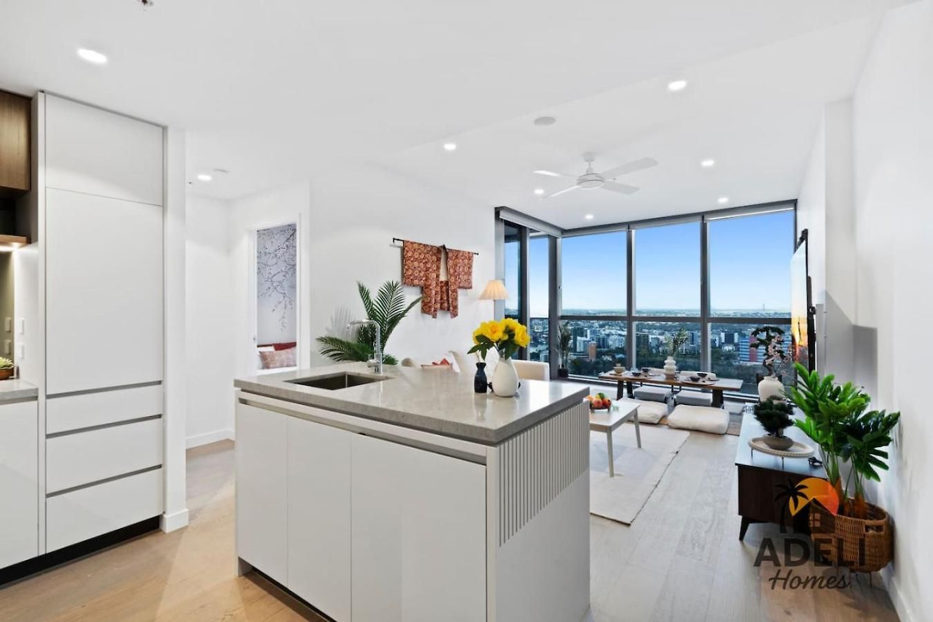 Tokyo Calm Elegant Cbd Escape At Queen's Wharf Apartment