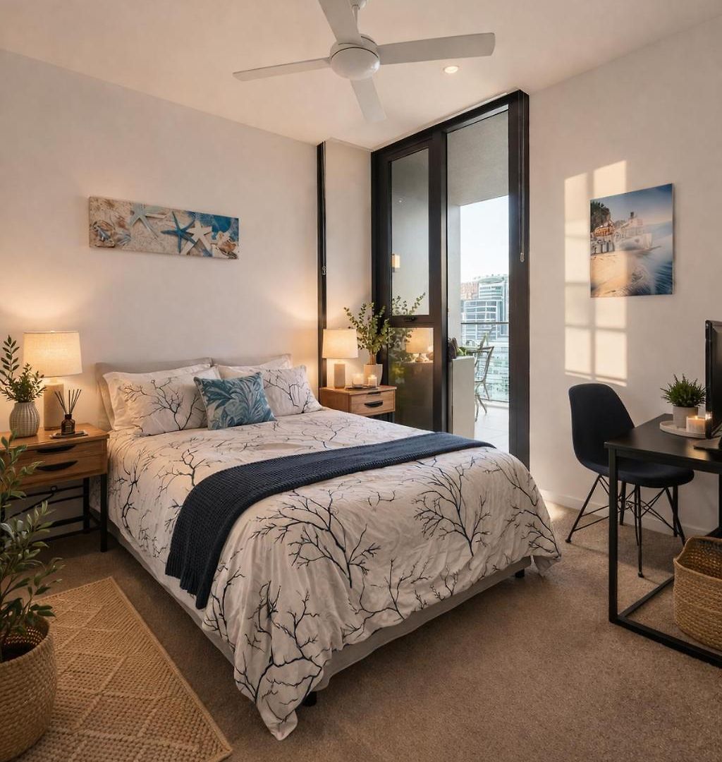 Sky Risen Cozy Bedroom With Bathroom Resort *