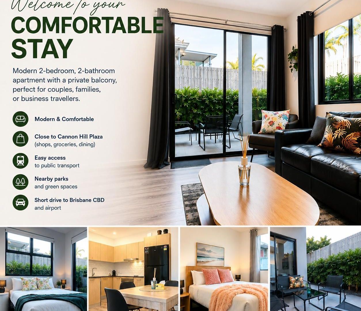 Cannon Hill 2br Retreat With Patio & Parking