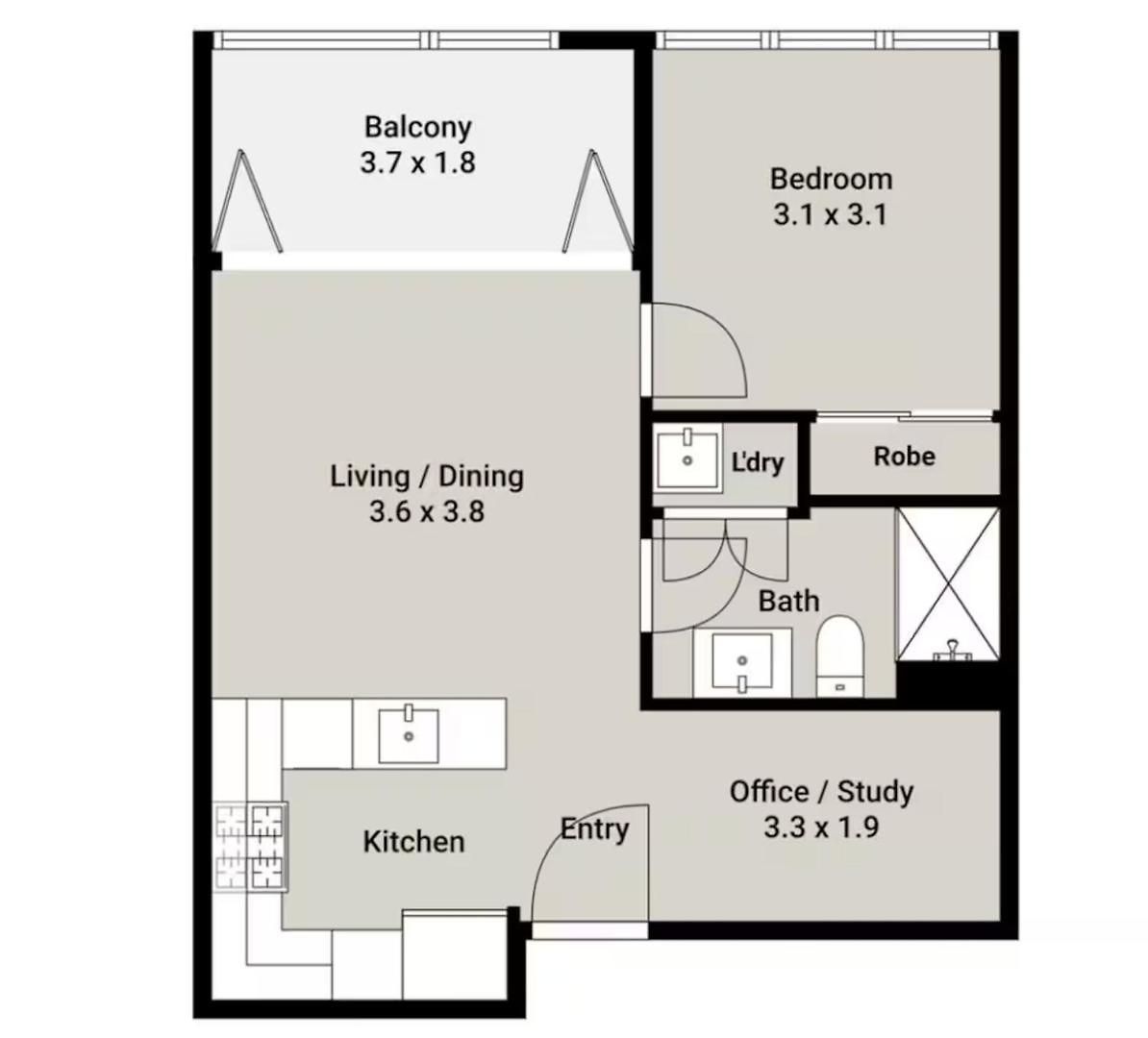 Luxury High-floor 1br Retreat With Balcony * Brisbane