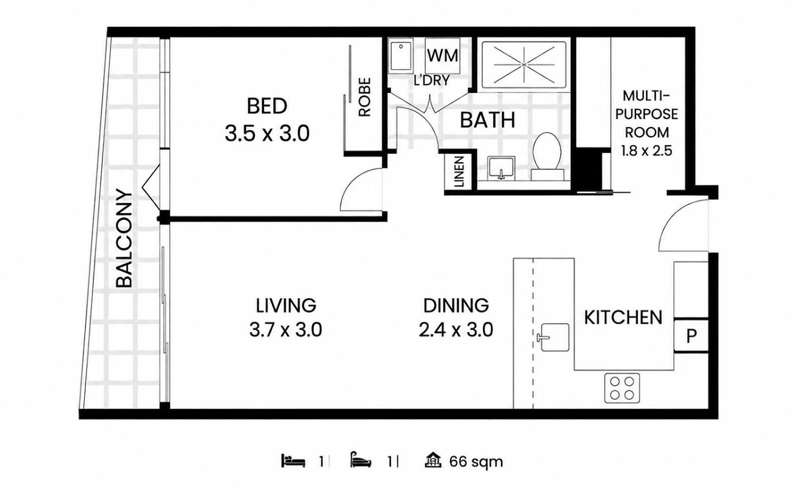 Modern 1-bdr W/ Free Car Park&fantastic Pool Brisbane