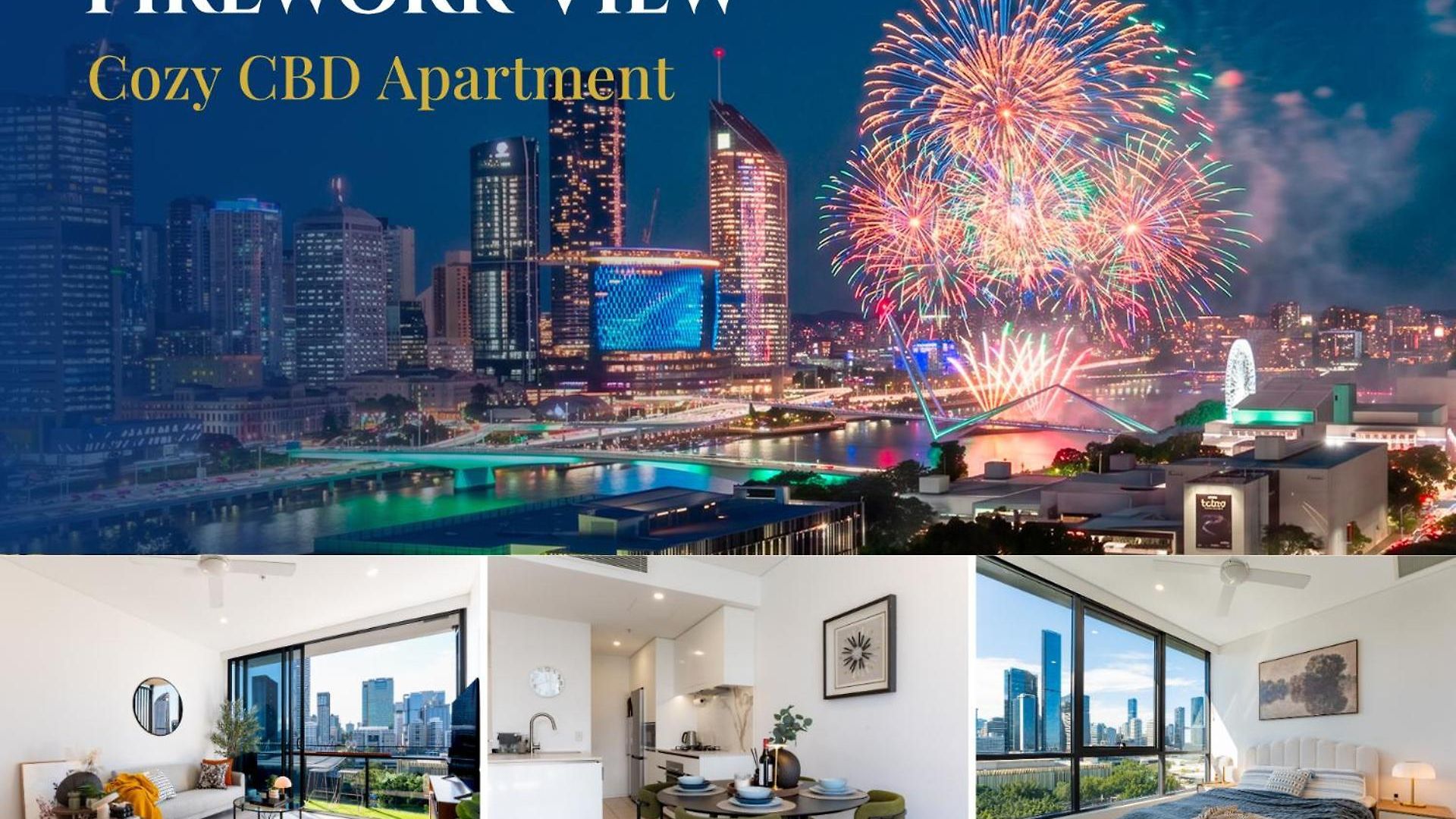 Apartment Panoramic Skyline - Walk To South Bank *