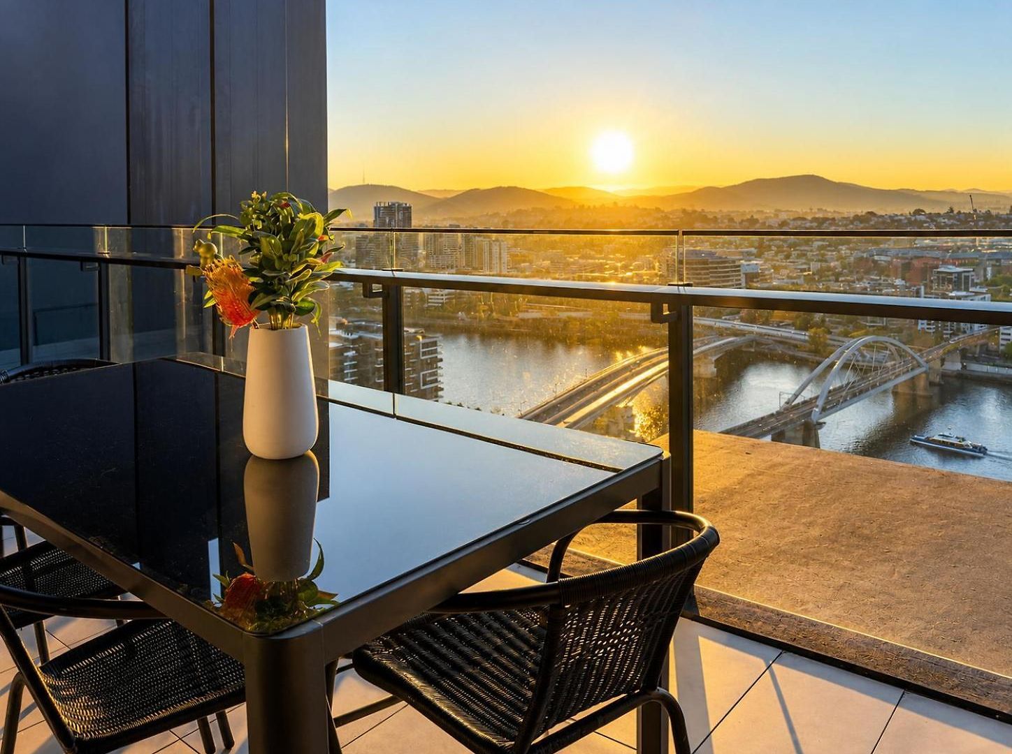 The Sunset Perch Panoramic River Escape
