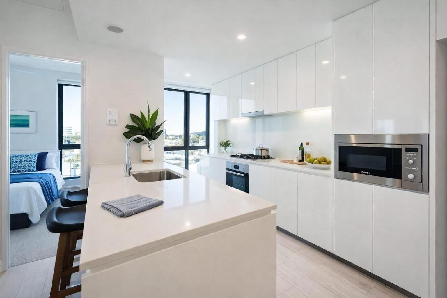 2br Night Life -pool-parking-rooftop-intercom * Brisbane