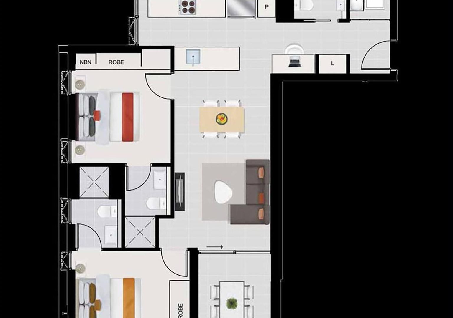 2br Night Life -pool-parking-rooftop-intercom Apartment