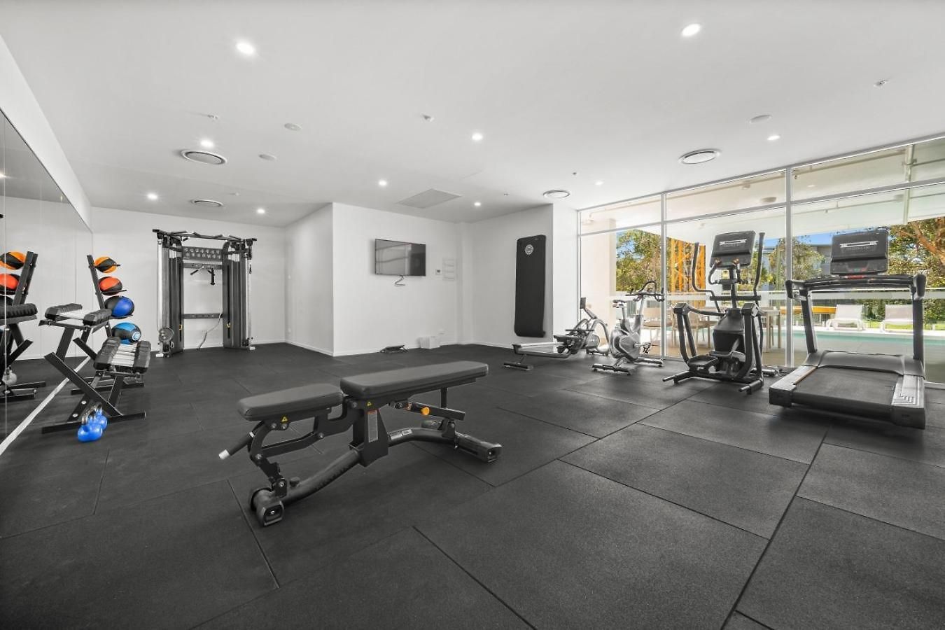 Across From Train And Bus Station Pool Gym And View