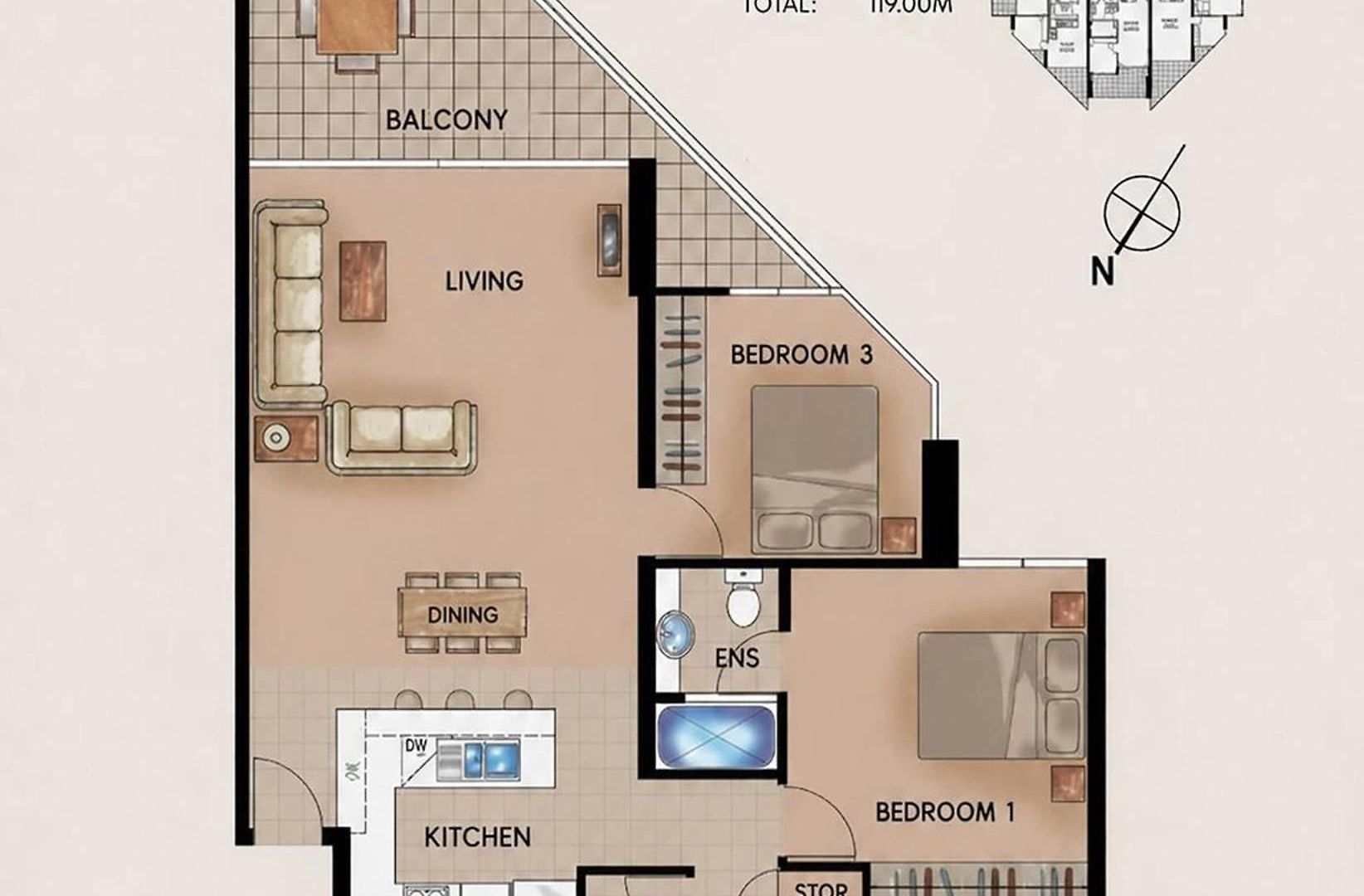 Apartment Ryeva - Free Parking, Pool, Gym & Sauna *