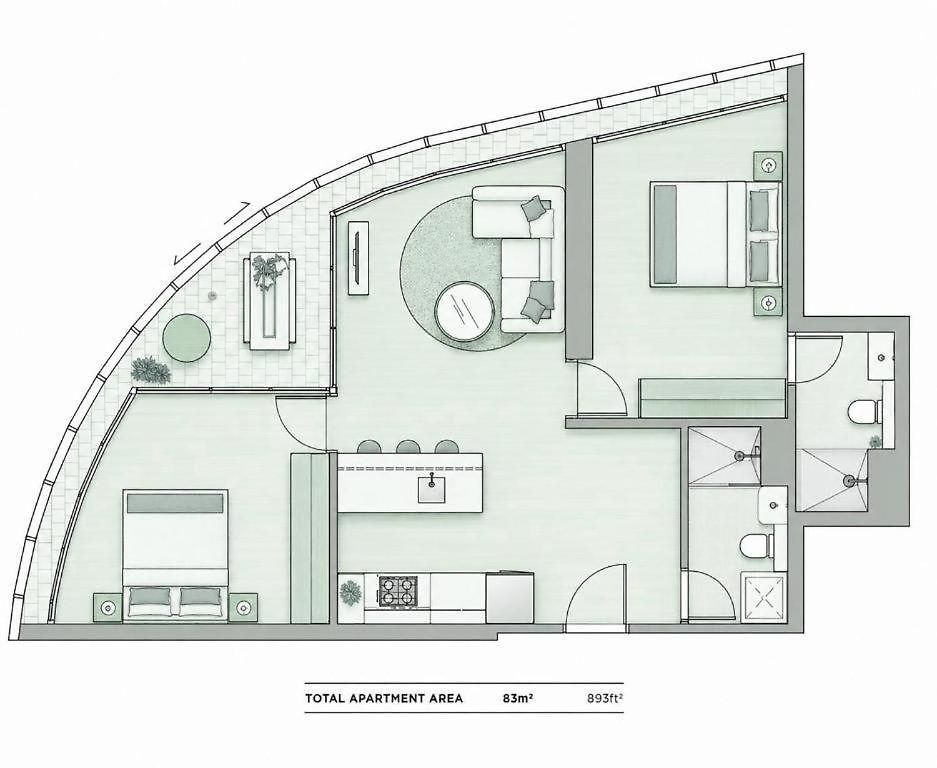 Apartment Rooftop Infinity Pool Heated Pool, Gym, Free Parking &