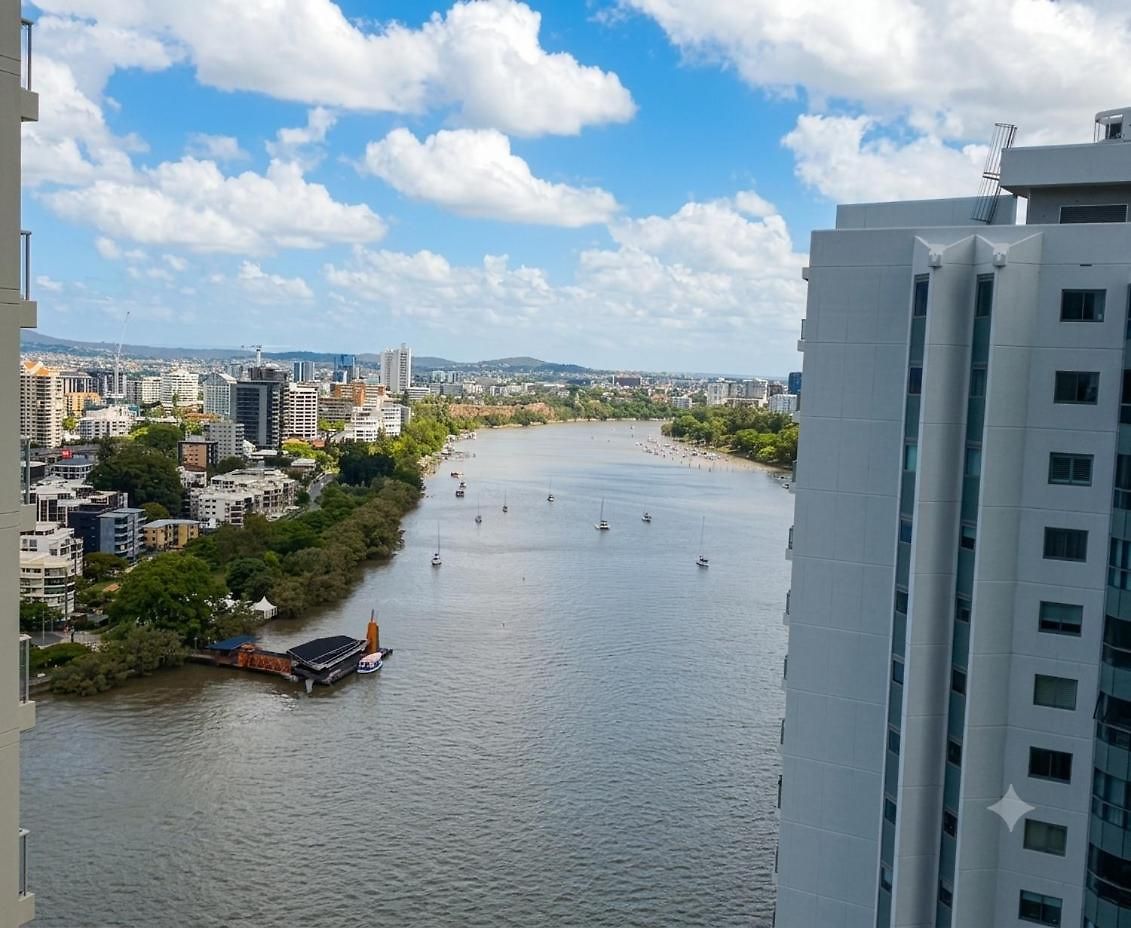 Spectacular 3br River View | 2 Carparks, Gym & Steam * Brisbane
