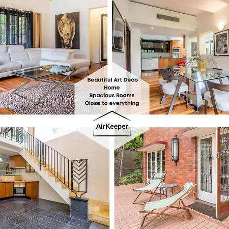 Luxurious Art Deco House In Upscale Hamilton Brisbane
