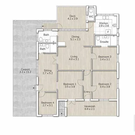 Holiday home Heritage 5br - Minutes Walk To Cbd&south Bank, 3 Parking