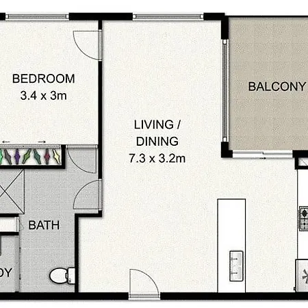 Apartment Lovely 1br 1 Bath 1cp Near Qut Parks & Shops *