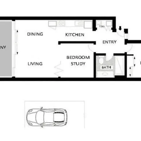 1br, Study + Patio & Pool Apartment Brisbane
