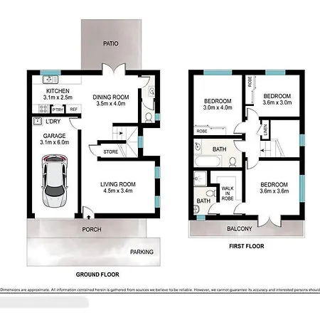 Holiday home Charming 3-bedroom Townhouse With Private Courtyard Brisbane