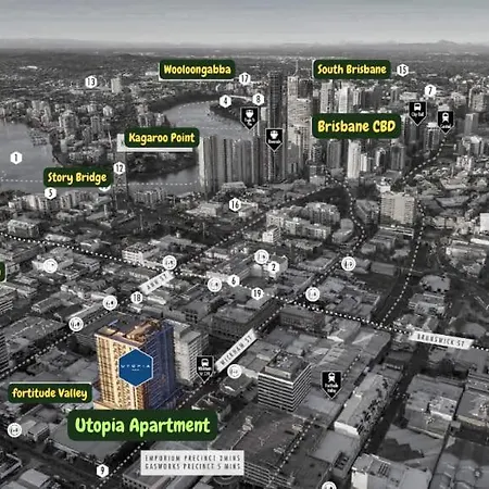 Heart Of The Valley Chic High Level 2br Apartment Brisbane
