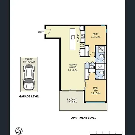 Urban Elegance 2b2b W Parking, Pool South M1 Brisbane