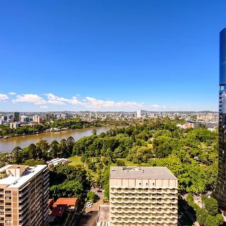 Cbd Luxury With River & Botanic Garden Views From Spacious Balcony Apartment Brisbane