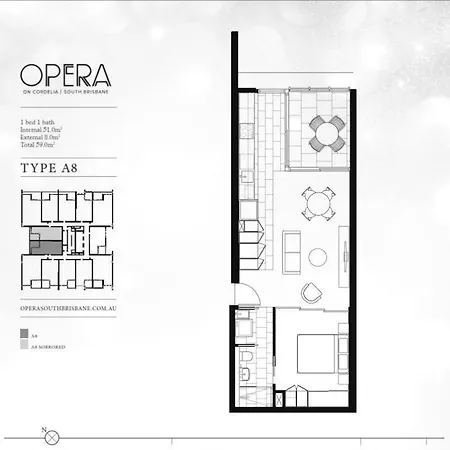 Apartment Stylish 1br W Infinite Pool In South