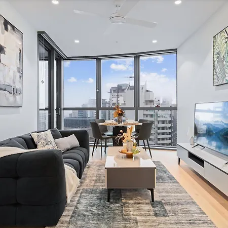Apartment Sky Living & River Views In Queens Wharf Residences Brisbane