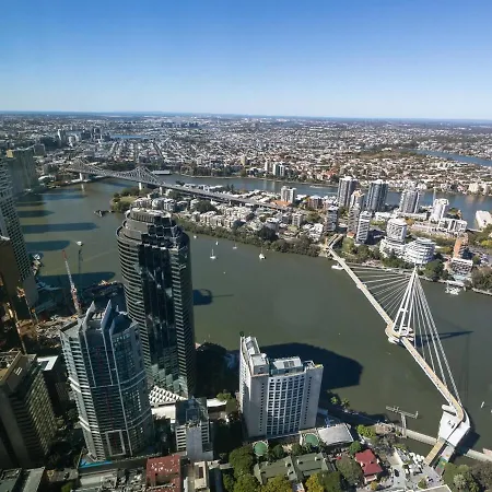 Sky-high Landmark River & Bay View 2br Cbd Free Parking Brisbane