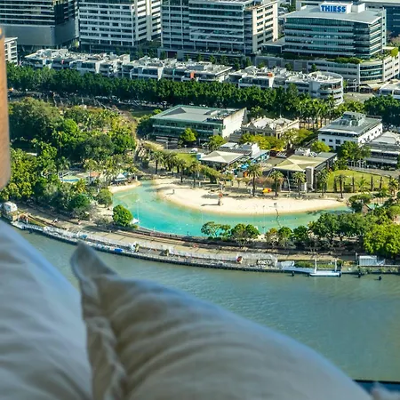 Level 46 Luxury Queens Wharf With Unblocked Southbank & River View * Brisbane
