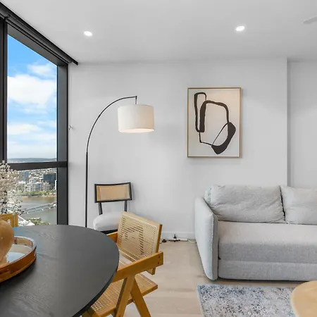 Apartment The Kaze - 37f Brand New Riverview 1br With Sofa Bed At Queens Wharf With Pool And Gym Brisbane