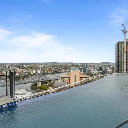 Apartment Cosy 1-bed With River Views Pool Gym & Bbq Brisbane