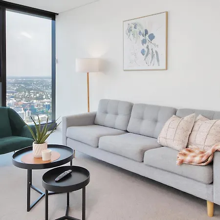 Skyline View High Floor 2br With Sofa Bed And Free Parking Brisbane