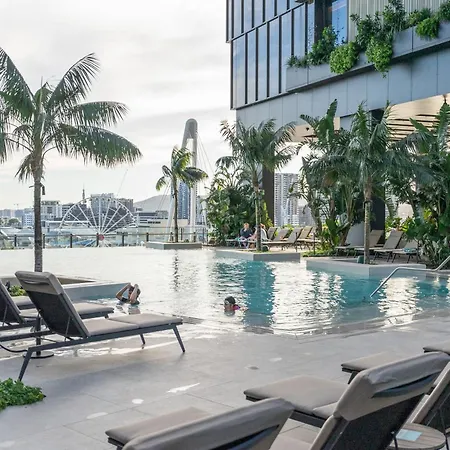2bed Luxe Queens Wharf - Carpark And View *
