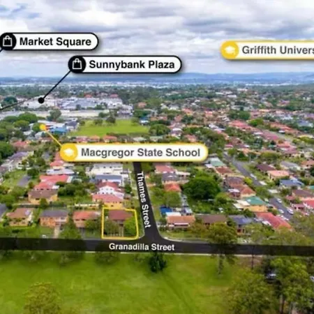 Granadilla St 超大间2张床走路到公交站商场g2 * Brisbane
