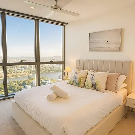 2br Botanic Serenity - Queens Wharf Lv 49 Luxury Bne River