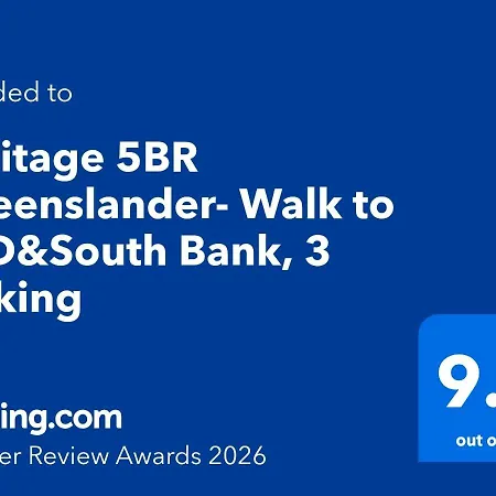 Heritage 5br - Minutes Walk To Cbd&south Bank, 3 Parking Brisbane