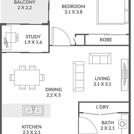 27fl River & Views + Balcony, Pool & Parking - Apartment *