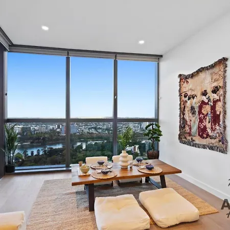 Tokyo Calm Elegant Cbd Escape At Queen's Wharf Apartment *
